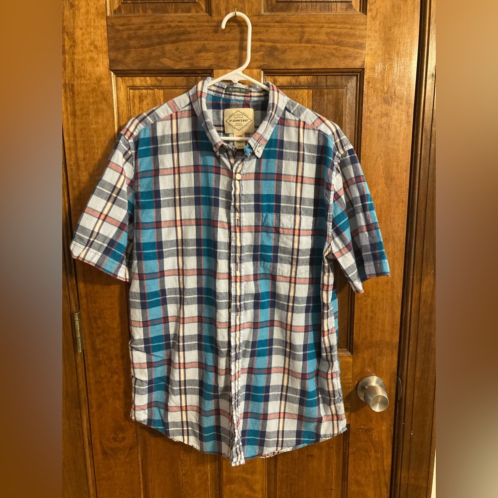 St. John’s Bay Short Sleeve Button Down Shirt